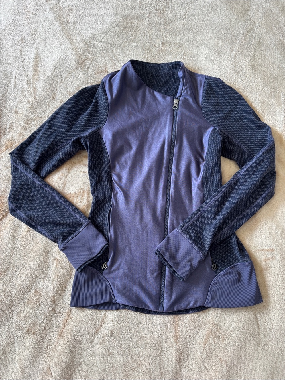 lululemon athletica Purple and Dark Slate Zip Athletic Jacket